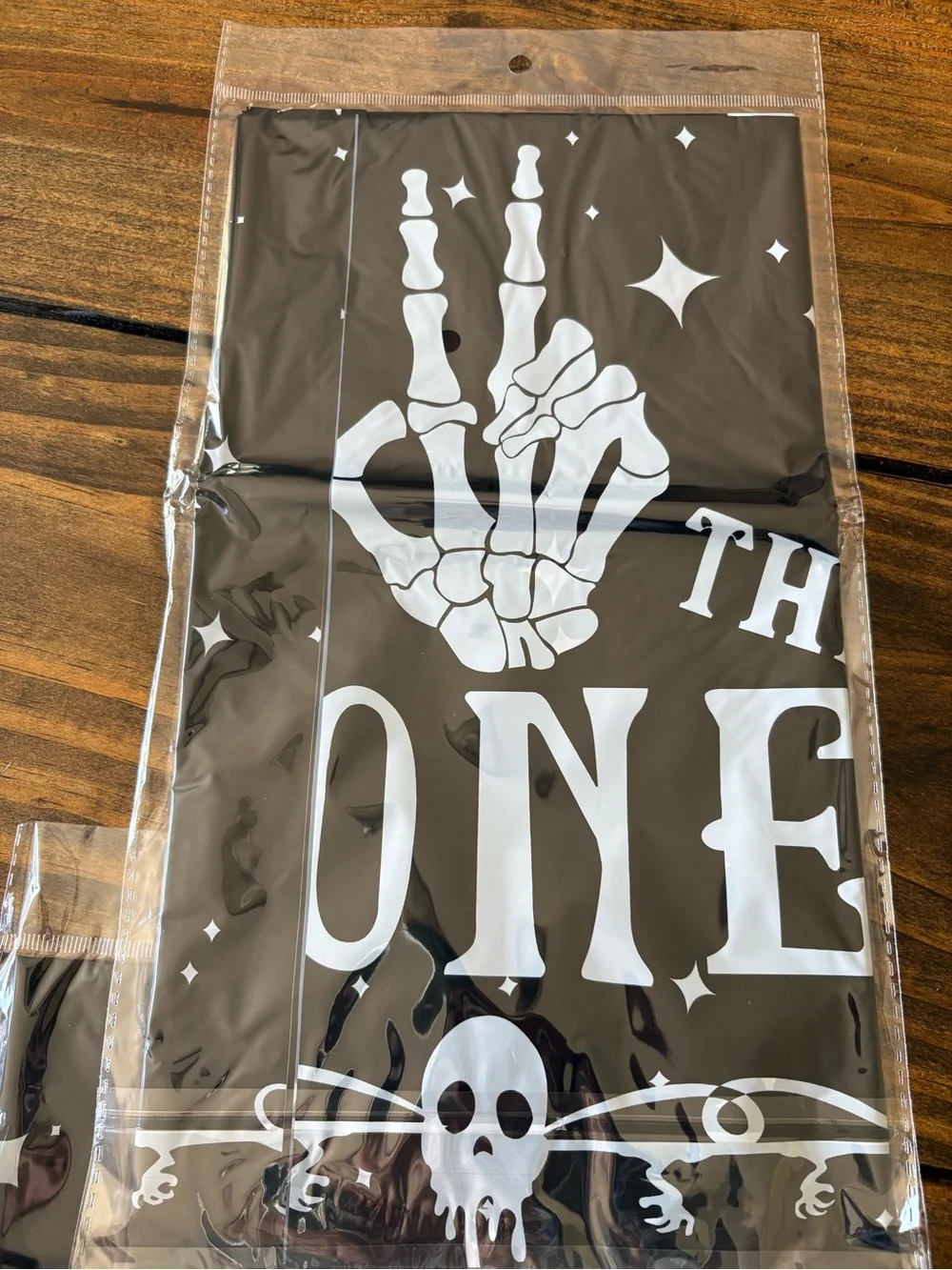 Halloween 'Bad to the Bone' Black Party Tableware Set